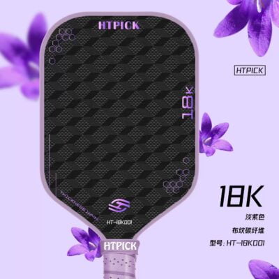 Vợt Pickleball HTPICK họa tiết vải 18K sợi carbon thi đấu chuyên nghiệp